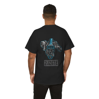 2JZ-GTE backprint T-shirt - A must-have for car lovers with model  black