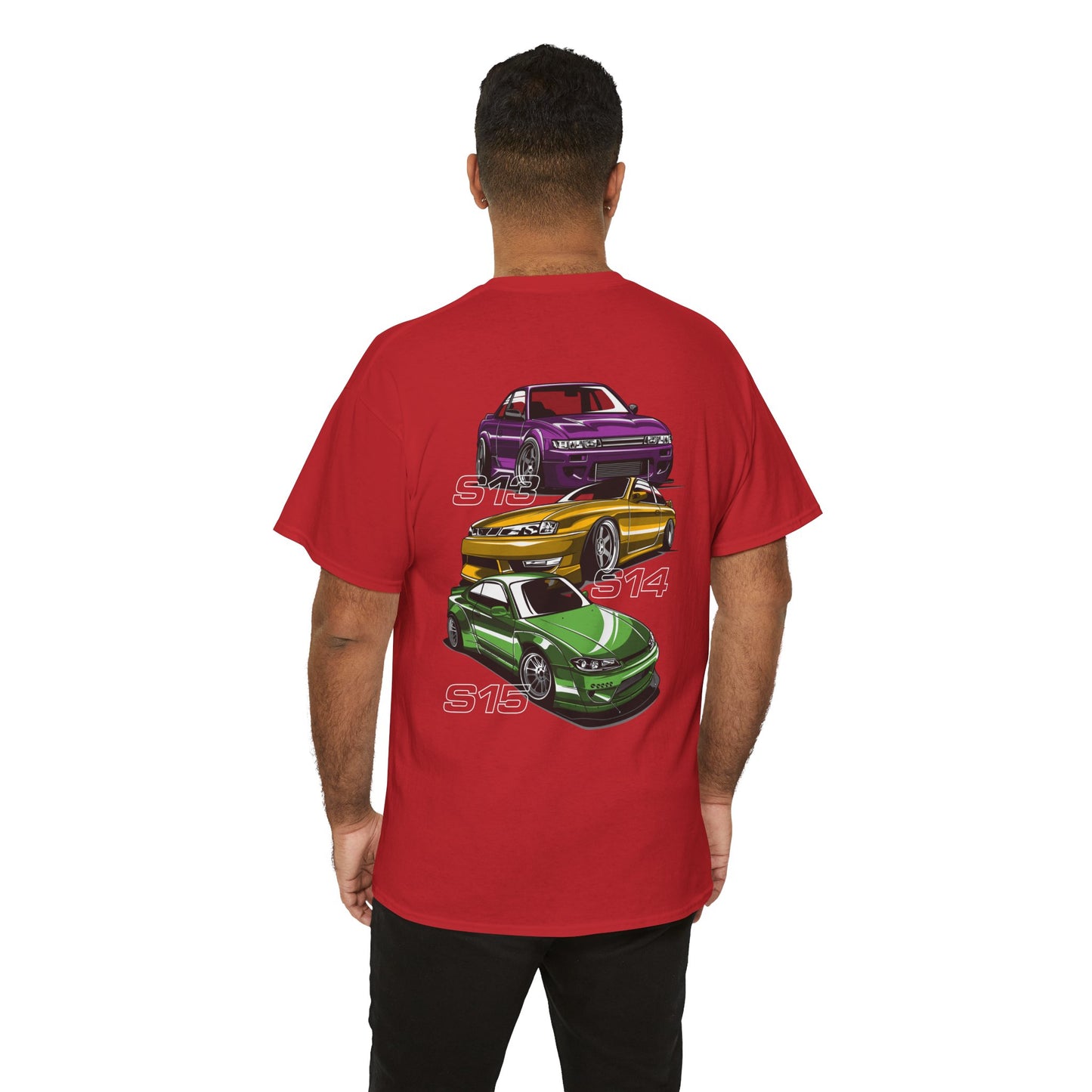 Nissan Silvia's T-shirt - Ideal for drifting and car fans with model  red