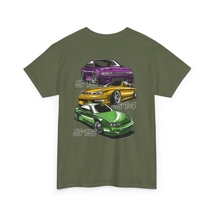 Nissan Silvia's T-shirt - Ideal for drifting and car fans green