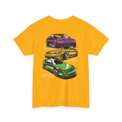 Nissan Silvia's T-shirt - Ideal for drifting and car fans yellow