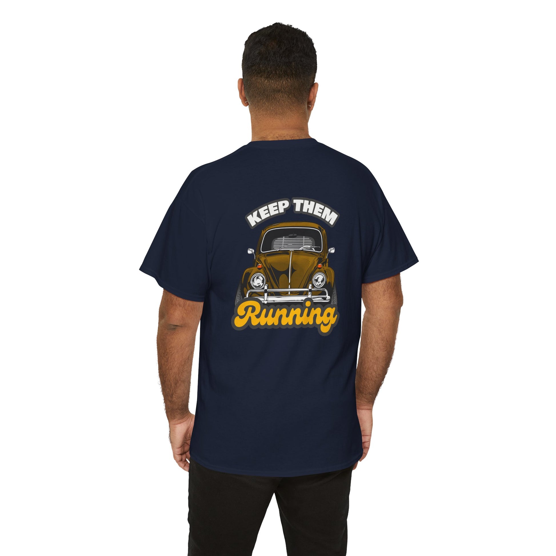 VW Beetle T-shirt - Perfect for vintage Volkswagen enthusiasts navy