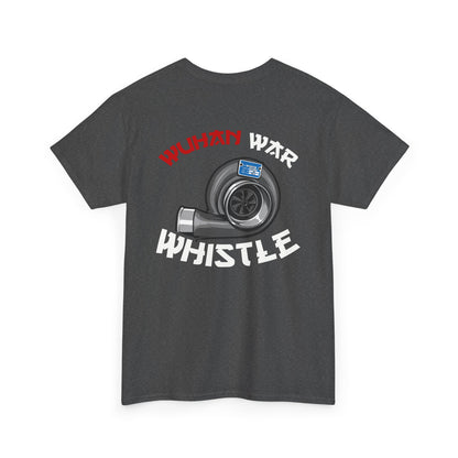 Wuhan War Whistle backprint T-shirt  grey