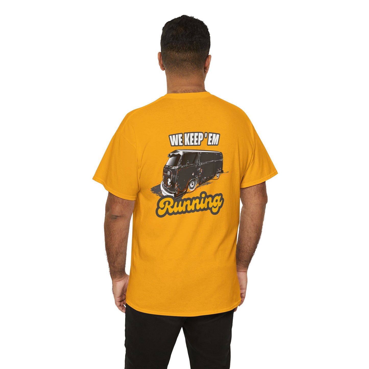 VW Bus graphic T-shirt - Ideal for automotive fans and mechanics yellow