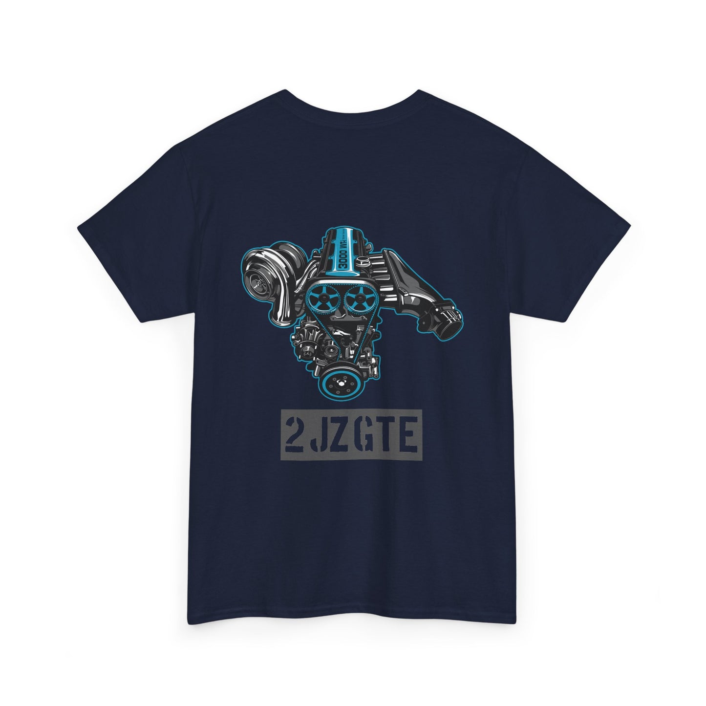 2JZ-GTE engine T-shirt - Ideal for Toyota fans and tuners blue