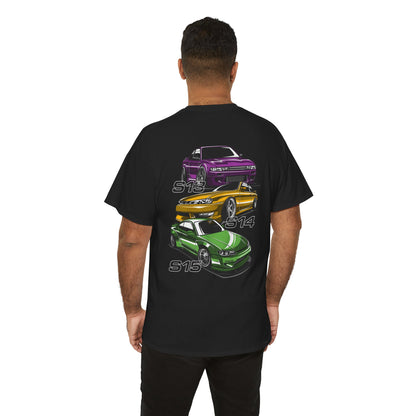 Nissan Silvia's T-shirt - Ideal for drifting and car fans with model black