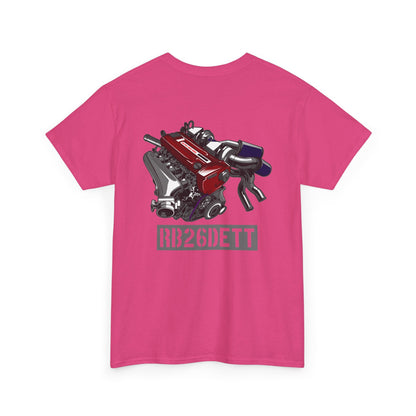 RB26DETT backprint T-shirt - Ideal gift for car lovers and tuners pink