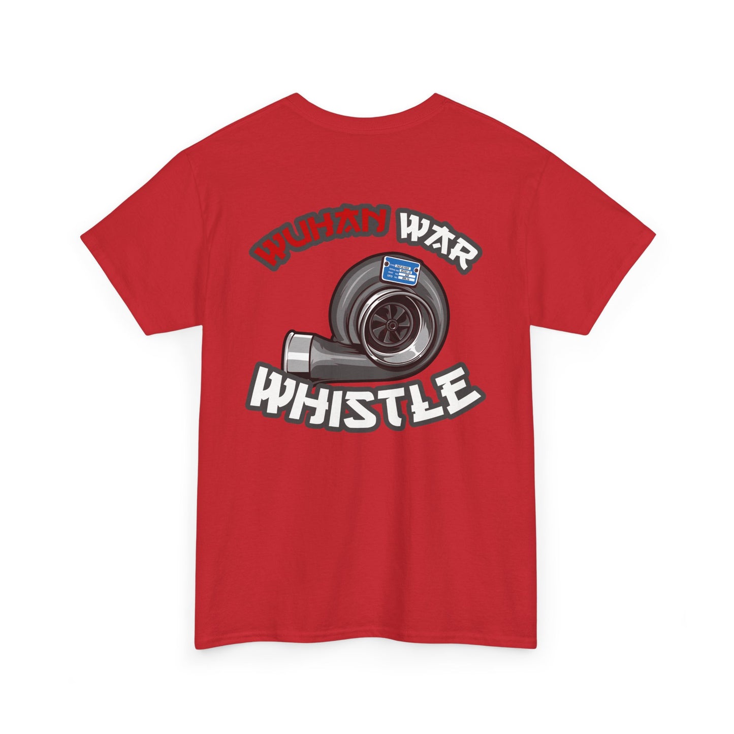 Wuhan War Whistle backprint T-shirt red