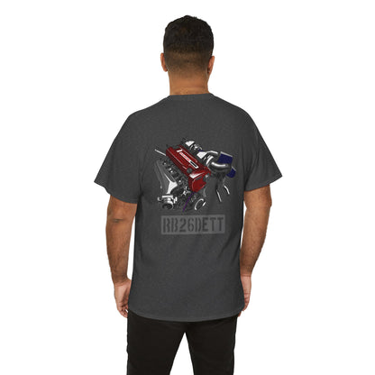 B26DETT back graphic T-shirt - Show off your car passion with style gray