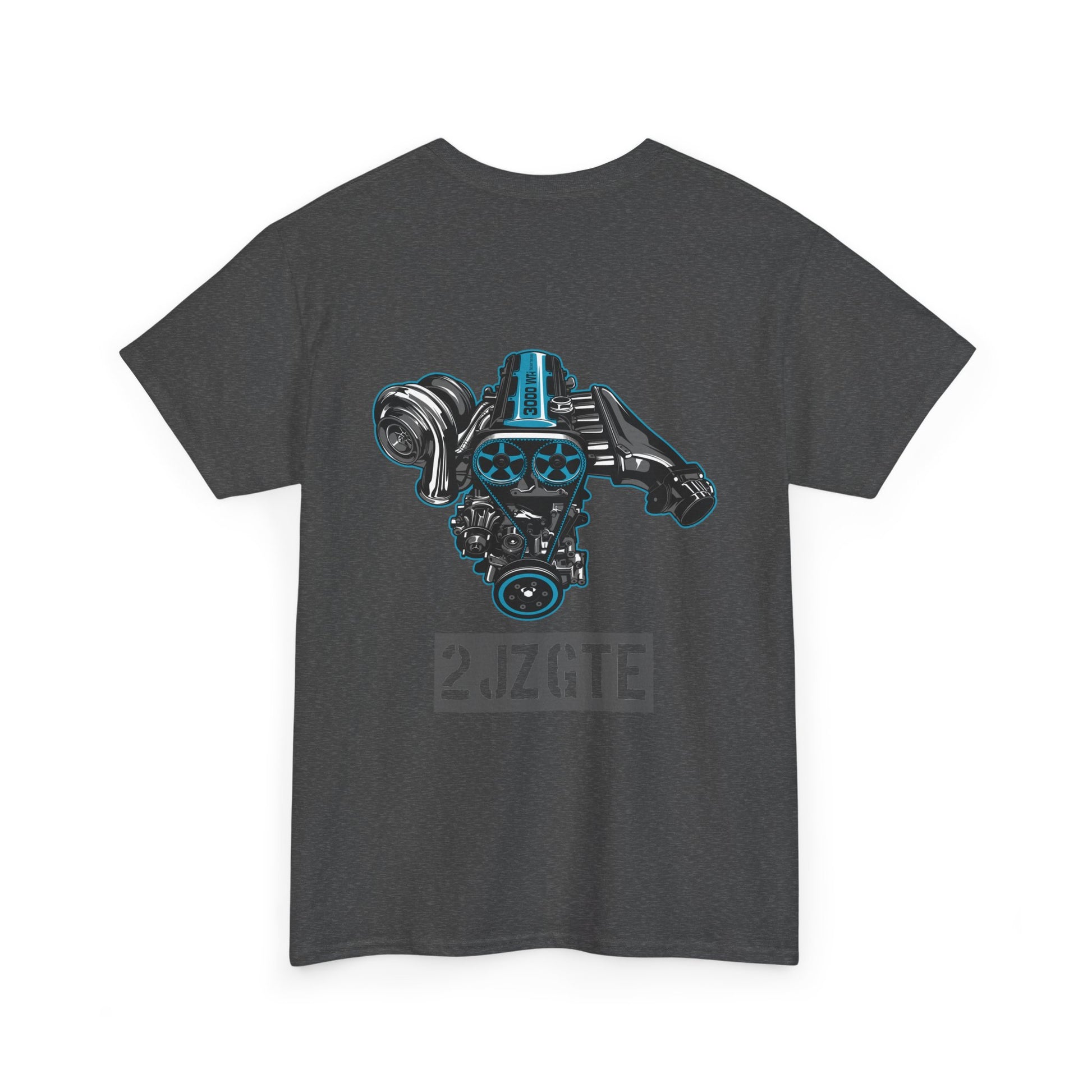 2JZ-GTE engine T-shirt - Ideal for Toyota fans and tuners gray