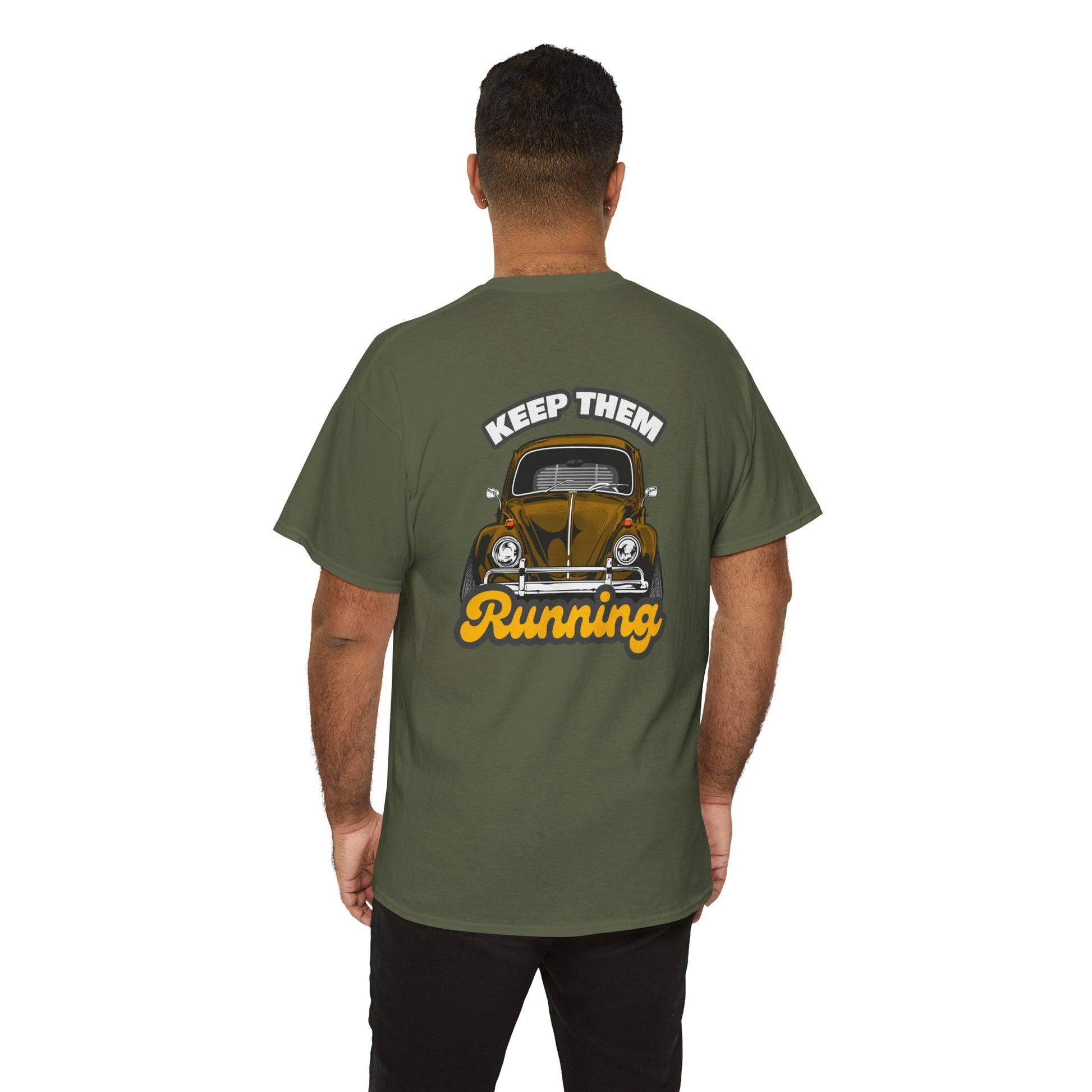 VW Beetle T-shirt - Perfect for vintage Volkswagen enthusiasts green