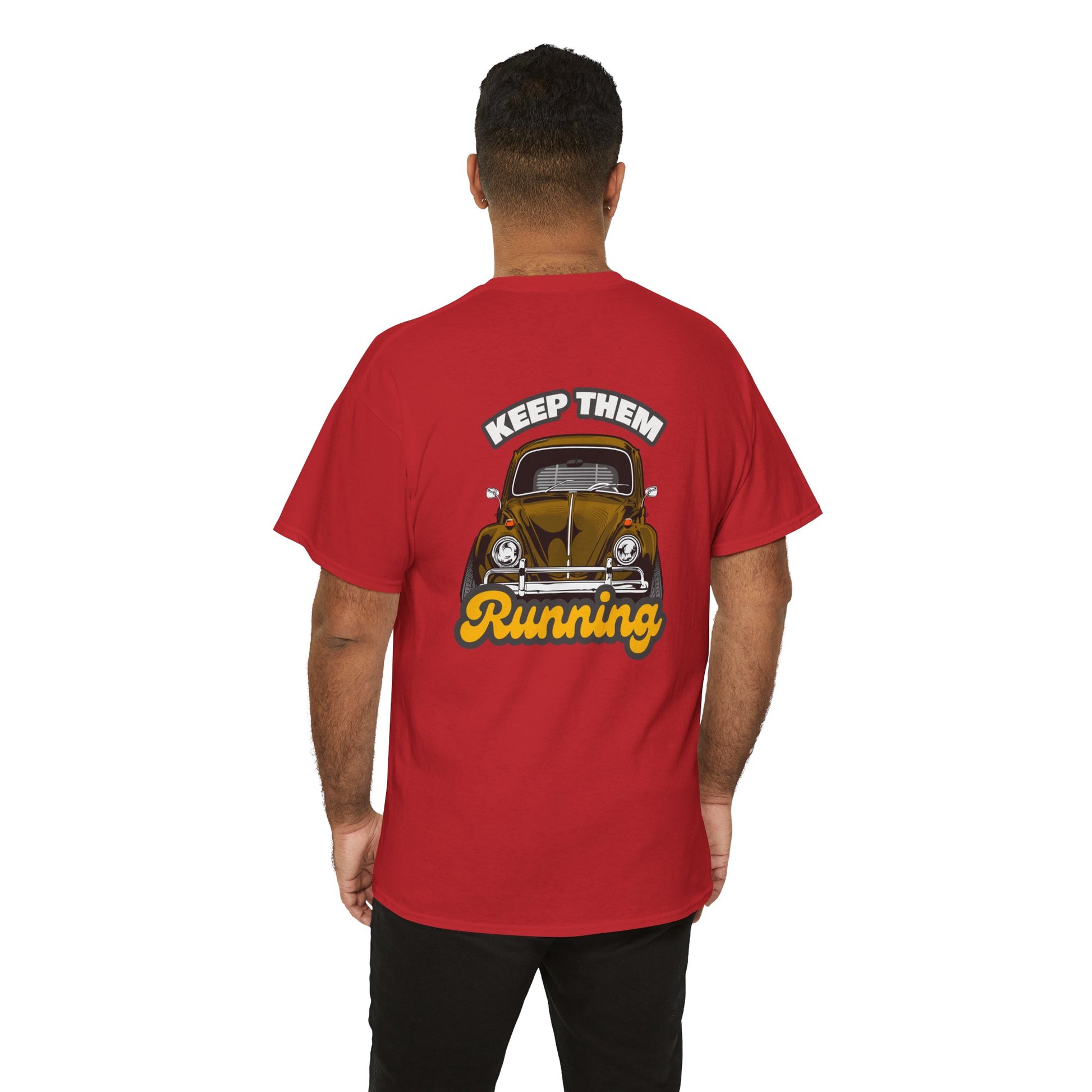 VW Beetle T-shirt - Perfect for vintage Volkswagen enthusiasts red