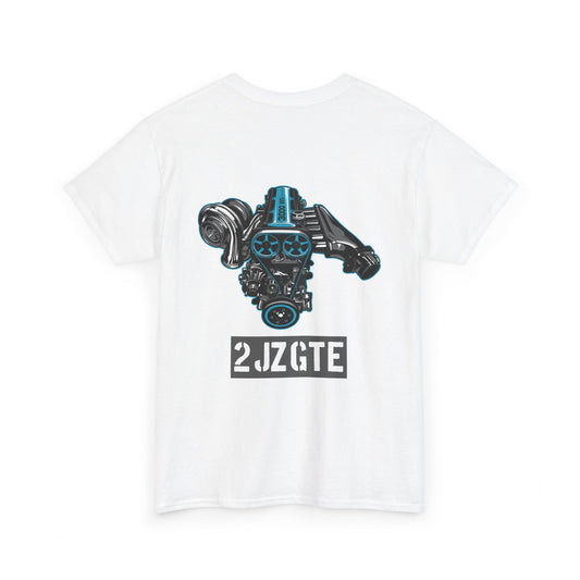 2JZ-GTE engine T-shirt - Ideal for Toyota fans and tuners white