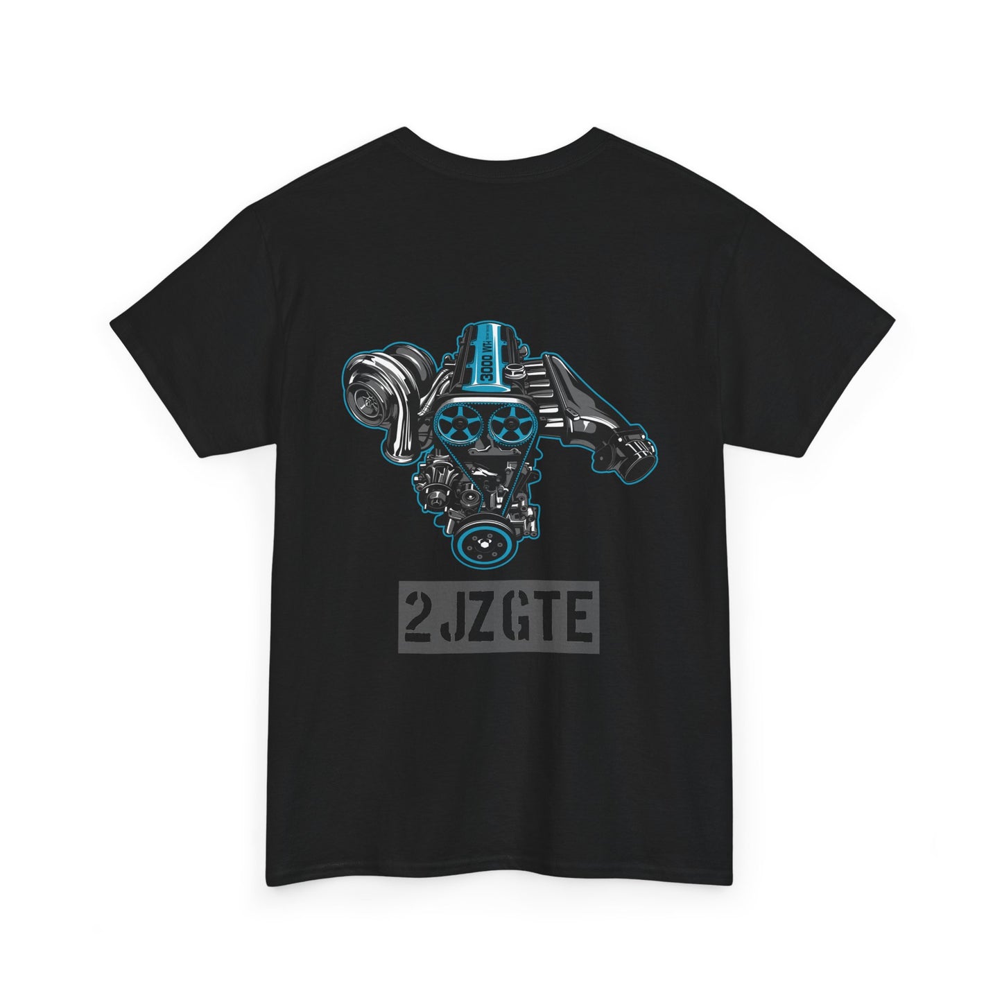 2JZ-GTE engine T-shirt - Ideal for Toyota fans and tuners black