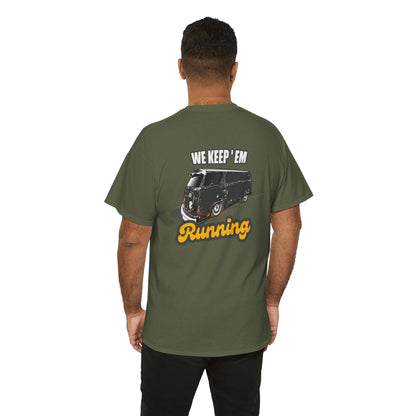 VW Bus graphic T-shirt - Ideal for automotive fans and mechanics green