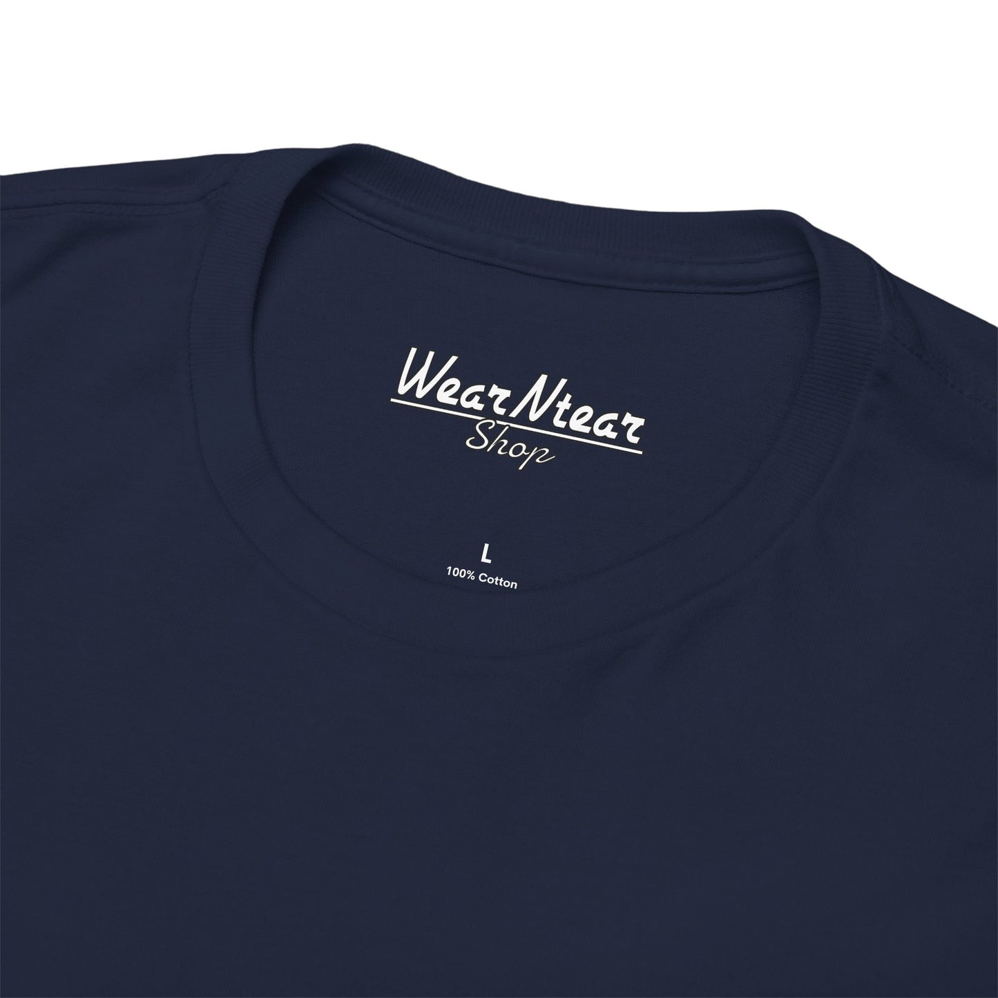 There Goes The Warranty backprint T-shirt - Gift for automotive fans navy