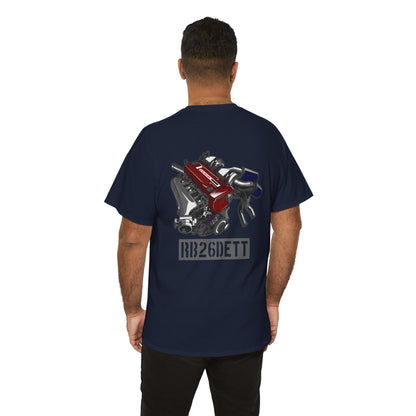 B26DETT back graphic T-shirt - Show off your car passion with style navy