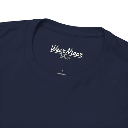 VW Bus We Keep 'em Running T-shirt with backprint - Vintage car apparel navy