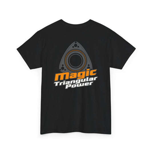 Magic Triangular Power backprint T-shirt - Ideal for rotary lovers black