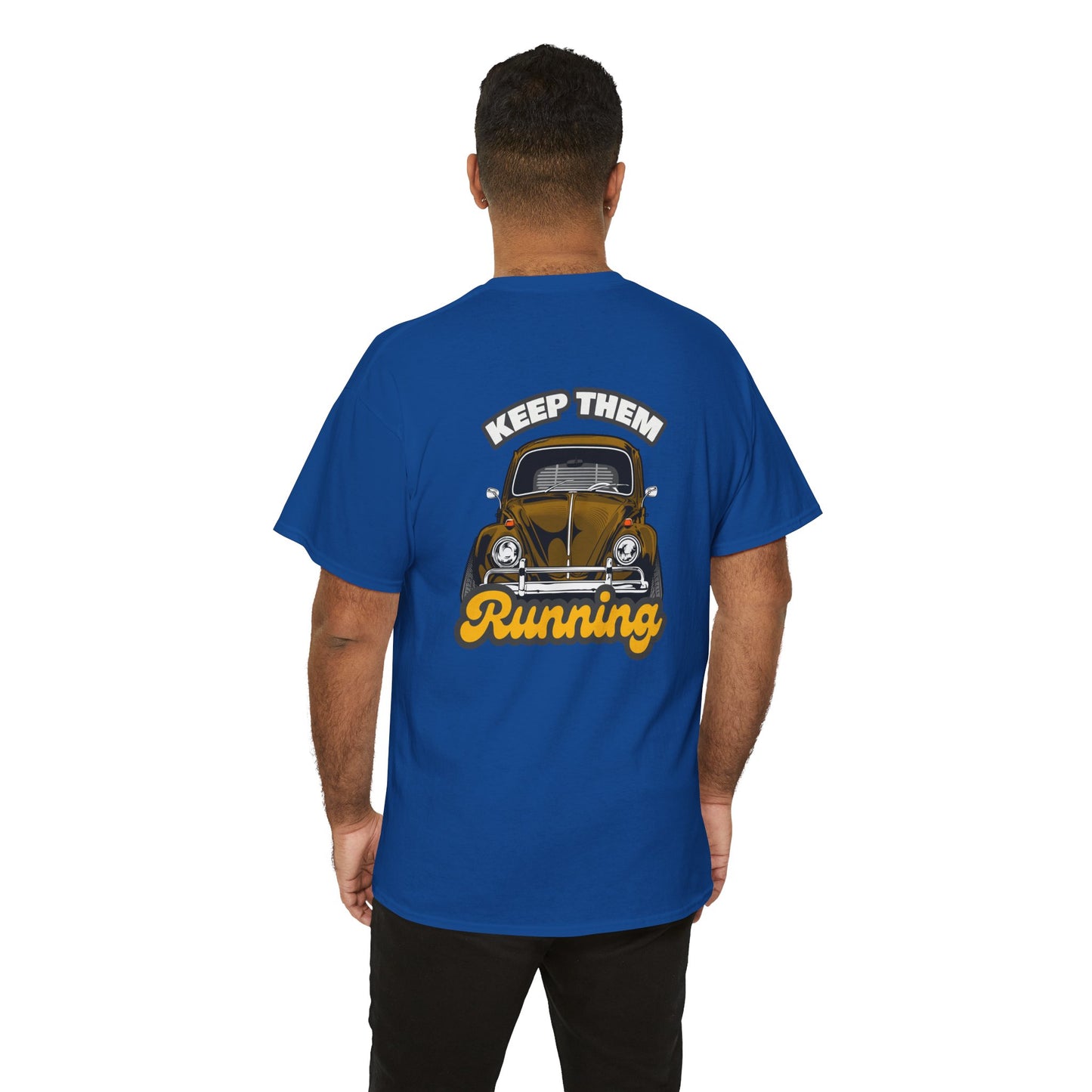 VW Beetle T-shirt - Perfect for vintage Volkswagen enthusiasts blue