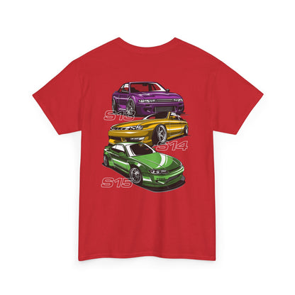 Nissan Silvia's T-shirt - Ideal for drifting and car fans red