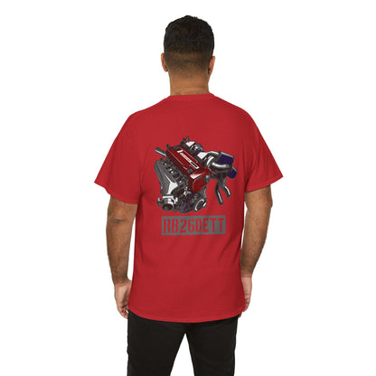 B26DETT back graphic T-shirt - Show off your car passion with style red